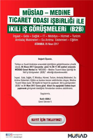 MÜSİAD-Medine İkili İş Görüşmeleri