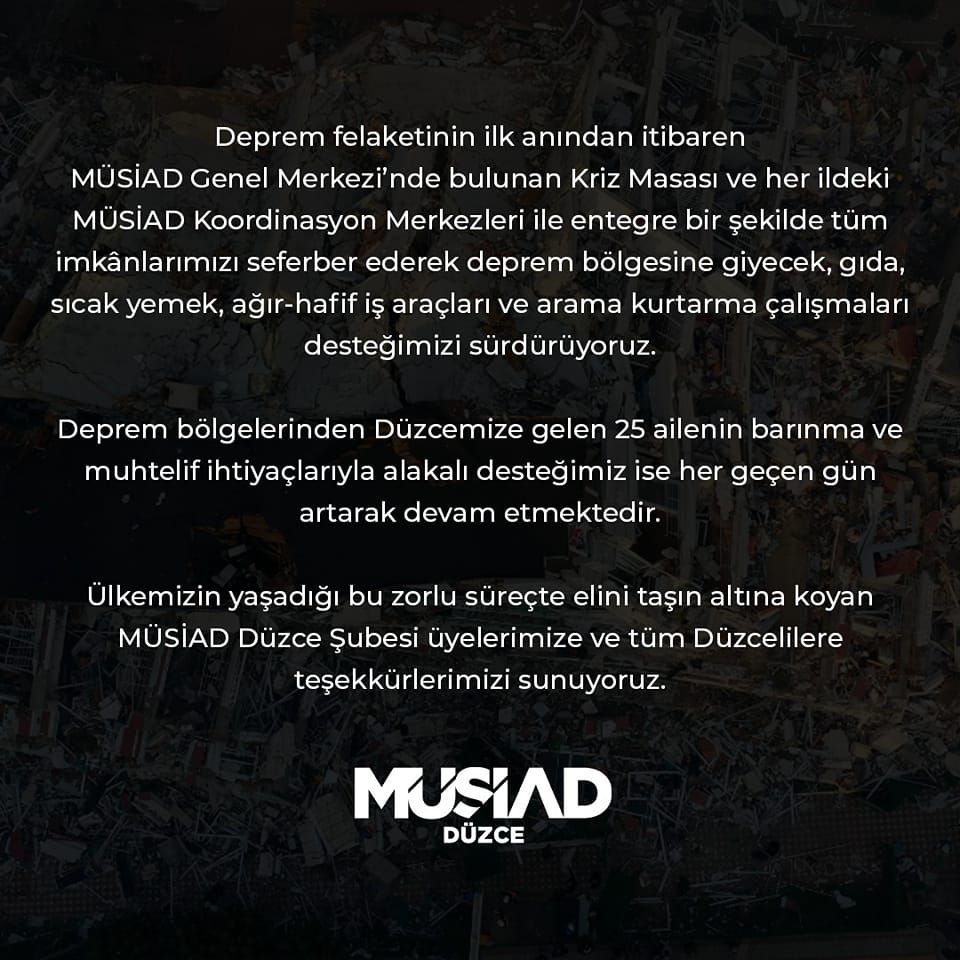 Teşekkür, Birlik ve Beraberliğin İşareti