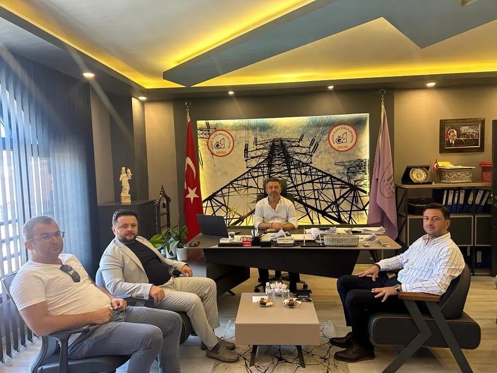 Elektrikçiler Esnaf ve Sanatkarlar Odası Başkanı Sayın Serhat GEÇTİM'i ziyaret ettik