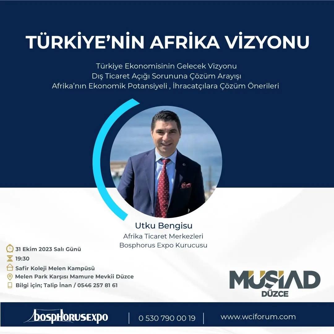  Sayın Utku BENGİSU ile konferansımıza değerli katılımlarınızı  bekleriz.